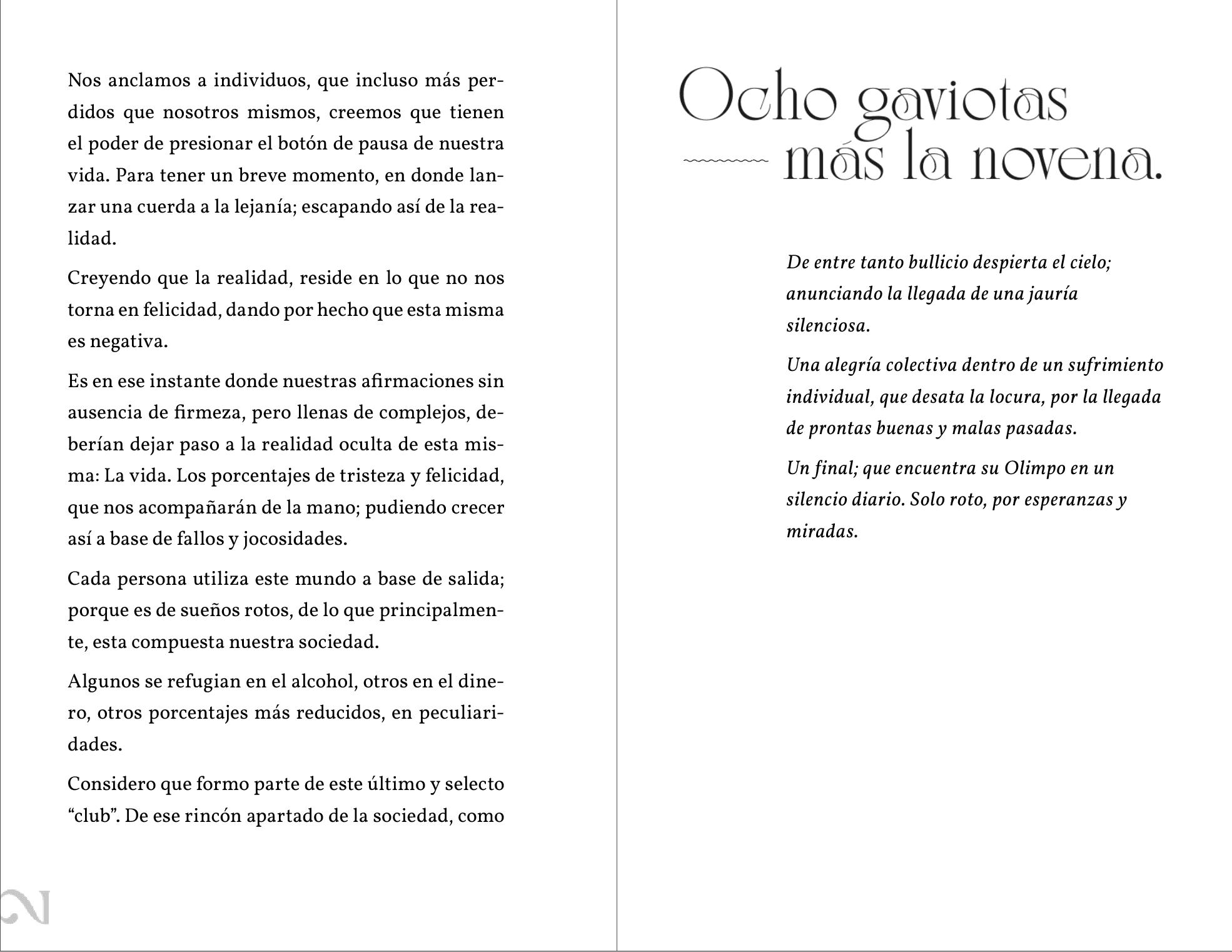 Layout for poesy content