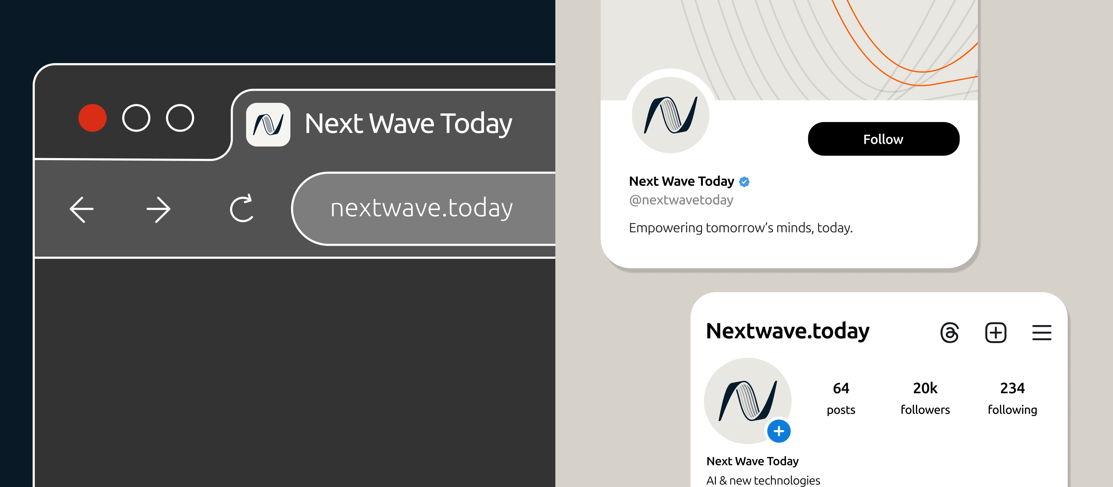 Social media kit for Next Wave Today